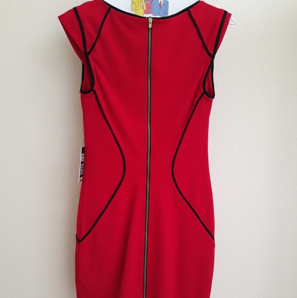 NWT Express Red Dress Size 4 - Picture 3 of 3
